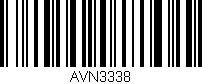 Código de barras (EAN, GTIN, SKU, ISBN): 'AVN3338'