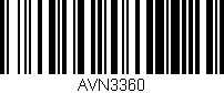 Código de barras (EAN, GTIN, SKU, ISBN): 'AVN3360'