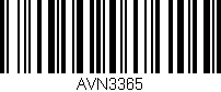 Código de barras (EAN, GTIN, SKU, ISBN): 'AVN3365'
