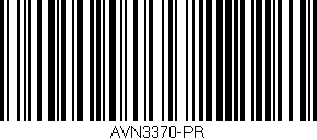 Código de barras (EAN, GTIN, SKU, ISBN): 'AVN3370-PR'