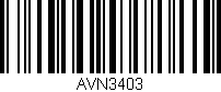 Código de barras (EAN, GTIN, SKU, ISBN): 'AVN3403'