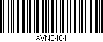 Código de barras (EAN, GTIN, SKU, ISBN): 'AVN3404'