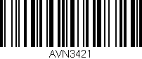 Código de barras (EAN, GTIN, SKU, ISBN): 'AVN3421'