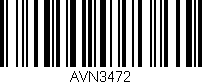 Código de barras (EAN, GTIN, SKU, ISBN): 'AVN3472'
