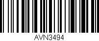 Código de barras (EAN, GTIN, SKU, ISBN): 'AVN3494'