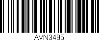 Código de barras (EAN, GTIN, SKU, ISBN): 'AVN3495'