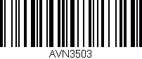 Código de barras (EAN, GTIN, SKU, ISBN): 'AVN3503'