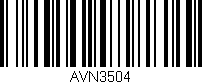 Código de barras (EAN, GTIN, SKU, ISBN): 'AVN3504'