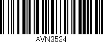 Código de barras (EAN, GTIN, SKU, ISBN): 'AVN3534'