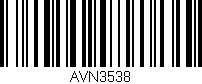 Código de barras (EAN, GTIN, SKU, ISBN): 'AVN3538'