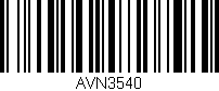 Código de barras (EAN, GTIN, SKU, ISBN): 'AVN3540'