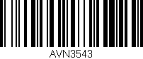 Código de barras (EAN, GTIN, SKU, ISBN): 'AVN3543'