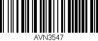 Código de barras (EAN, GTIN, SKU, ISBN): 'AVN3547'