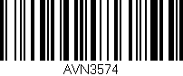Código de barras (EAN, GTIN, SKU, ISBN): 'AVN3574'