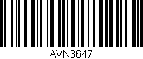 Código de barras (EAN, GTIN, SKU, ISBN): 'AVN3647'