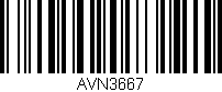 Código de barras (EAN, GTIN, SKU, ISBN): 'AVN3667'