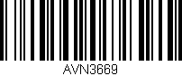 Código de barras (EAN, GTIN, SKU, ISBN): 'AVN3669'