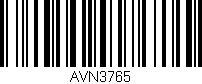 Código de barras (EAN, GTIN, SKU, ISBN): 'AVN3765'