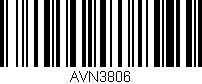 Código de barras (EAN, GTIN, SKU, ISBN): 'AVN3806'