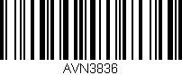 Código de barras (EAN, GTIN, SKU, ISBN): 'AVN3836'