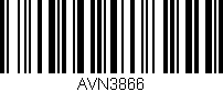 Código de barras (EAN, GTIN, SKU, ISBN): 'AVN3866'