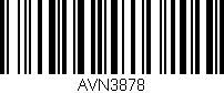 Código de barras (EAN, GTIN, SKU, ISBN): 'AVN3878'