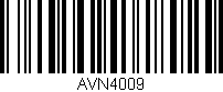 Código de barras (EAN, GTIN, SKU, ISBN): 'AVN4009'