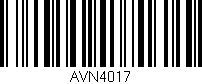Código de barras (EAN, GTIN, SKU, ISBN): 'AVN4017'