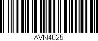 Código de barras (EAN, GTIN, SKU, ISBN): 'AVN4025'