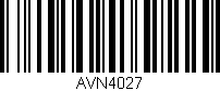 Código de barras (EAN, GTIN, SKU, ISBN): 'AVN4027'