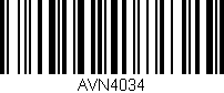 Código de barras (EAN, GTIN, SKU, ISBN): 'AVN4034'