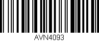 Código de barras (EAN, GTIN, SKU, ISBN): 'AVN4093'