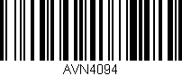 Código de barras (EAN, GTIN, SKU, ISBN): 'AVN4094'