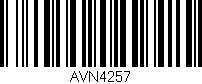 Código de barras (EAN, GTIN, SKU, ISBN): 'AVN4257'