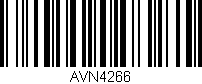 Código de barras (EAN, GTIN, SKU, ISBN): 'AVN4266'