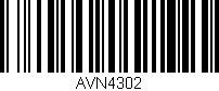 Código de barras (EAN, GTIN, SKU, ISBN): 'AVN4302'