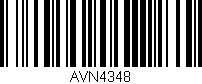 Código de barras (EAN, GTIN, SKU, ISBN): 'AVN4348'