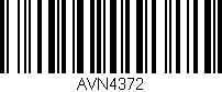 Código de barras (EAN, GTIN, SKU, ISBN): 'AVN4372'