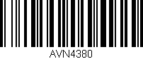 Código de barras (EAN, GTIN, SKU, ISBN): 'AVN4380'