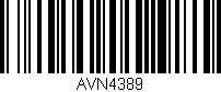 Código de barras (EAN, GTIN, SKU, ISBN): 'AVN4389'