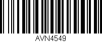 Código de barras (EAN, GTIN, SKU, ISBN): 'AVN4549'