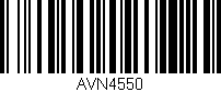 Código de barras (EAN, GTIN, SKU, ISBN): 'AVN4550'