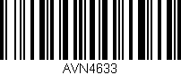 Código de barras (EAN, GTIN, SKU, ISBN): 'AVN4633'