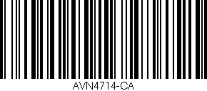 Código de barras (EAN, GTIN, SKU, ISBN): 'AVN4714-CA'