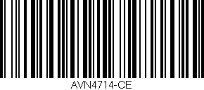 Código de barras (EAN, GTIN, SKU, ISBN): 'AVN4714-CE'