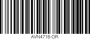 Código de barras (EAN, GTIN, SKU, ISBN): 'AVN4716-OR'