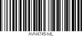 Código de barras (EAN, GTIN, SKU, ISBN): 'AVN4745-ML'