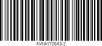 Código de barras (EAN, GTIN, SKU, ISBN): 'AVNKIT0643-2'