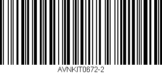 Código de barras (EAN, GTIN, SKU, ISBN): 'AVNKIT0672-2'