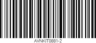 Código de barras (EAN, GTIN, SKU, ISBN): 'AVNKIT0881-2'